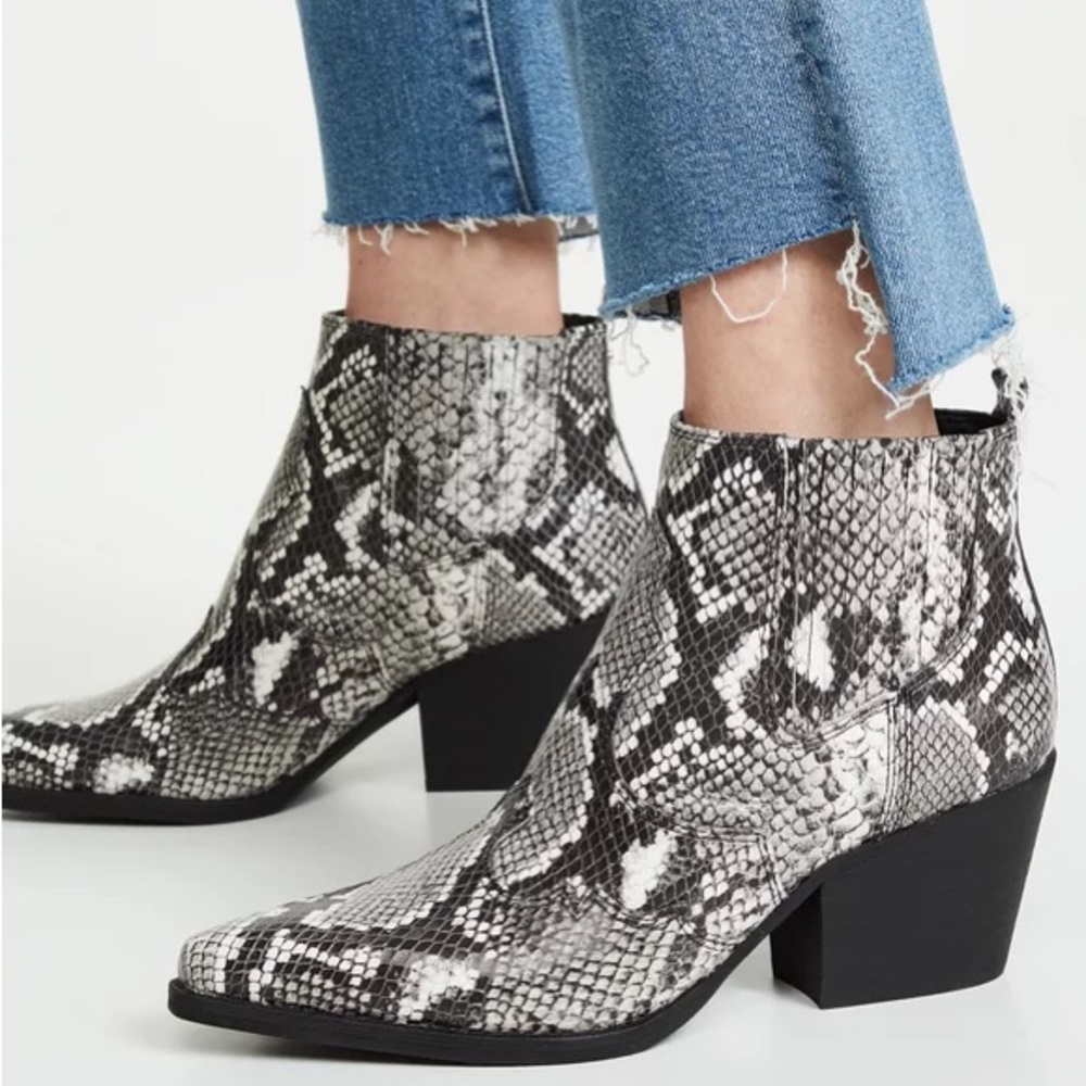Sam Edelman Circus Snakeskin Ankle Boots